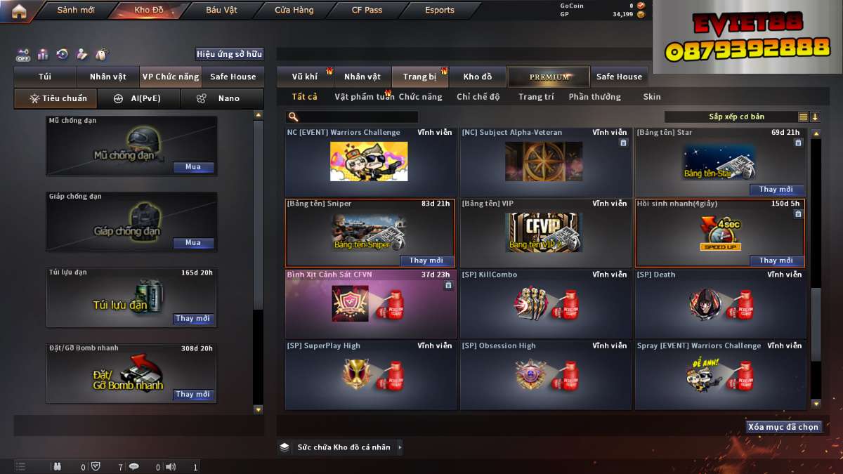 shop acc cf uy tin gia re
